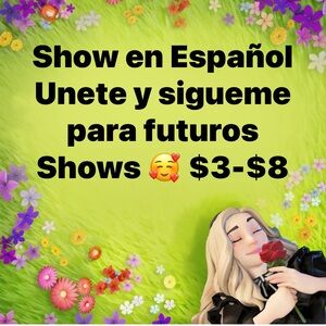SHOW EN ESPAÑOL UNETE PRECIOS INICIAN EN SOLO $3 PRODUCTOS SIN ENLISTAR
